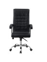 SILLON GERENCIAL ARABIA EN  CUERINA NEGRA