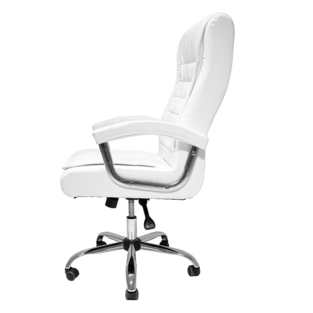 SILLON GERENCIAL ARABIA DE CUERINA BLANCA