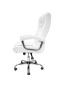 SILLON GERENCIAL ARABIA DE CUERINA BLANCA