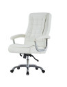 SILLON GERENCIAL ARABIA DE CUERINA BLANCA