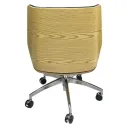 SILLON MONACO BAJO EN TAPIZ DE CUERINA NEGRA CON ESPALDAR DUNA