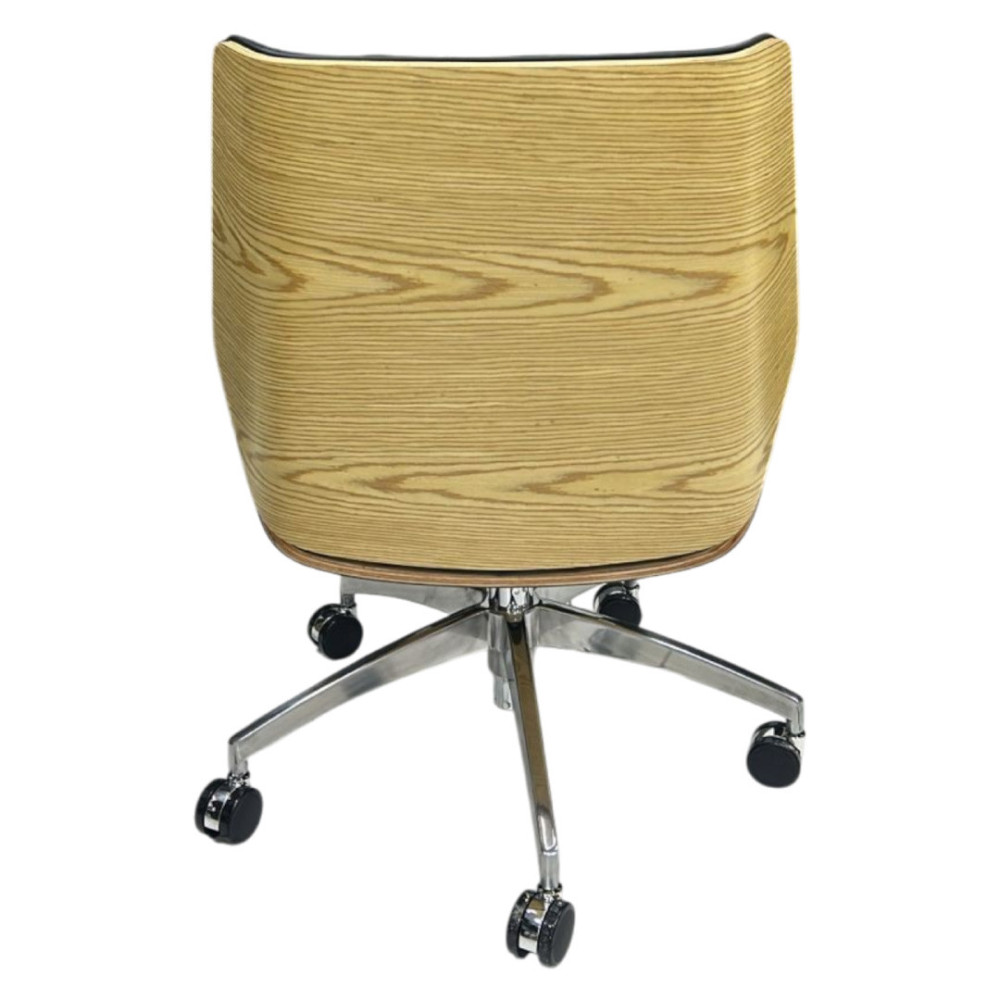 SILLON MONACO BAJO EN TAPIZ DE CUERINA NEGRA CON ESPALDAR DUNA