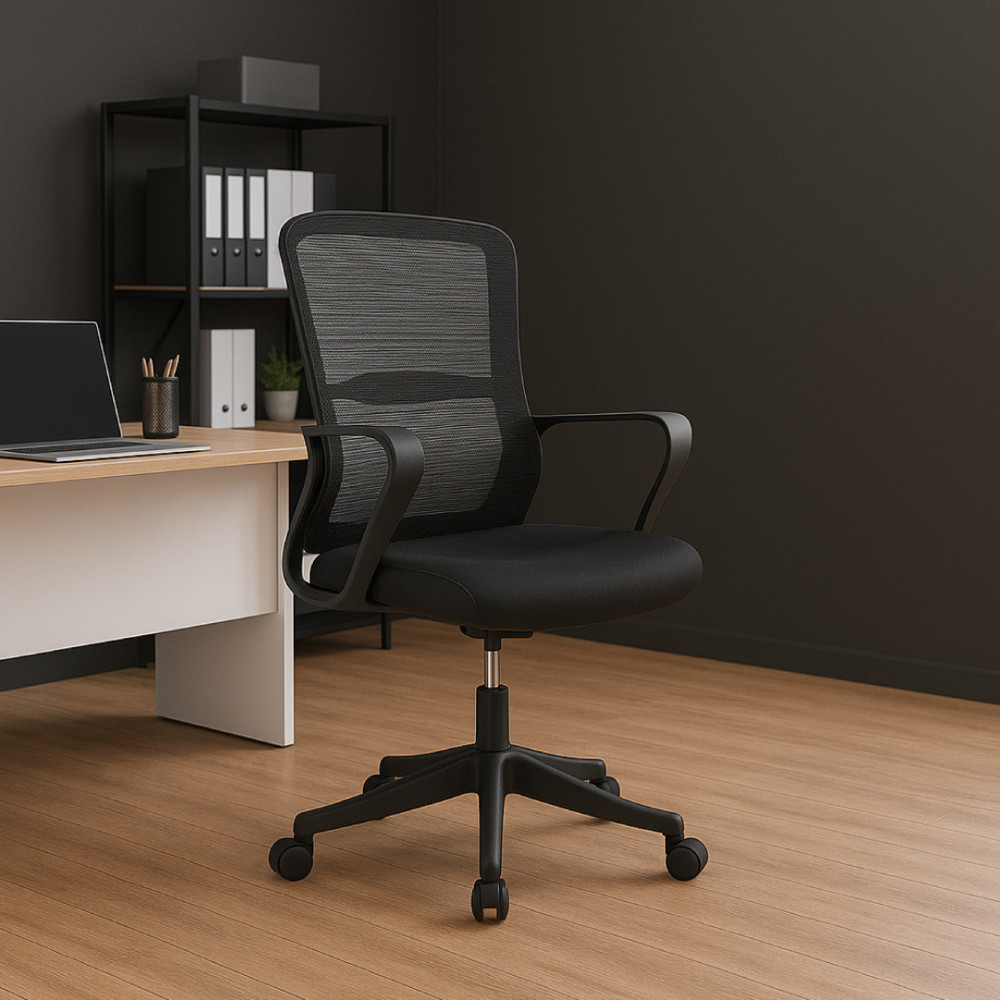 SILLA OFICINA VALENTINA COLOR NEGRO