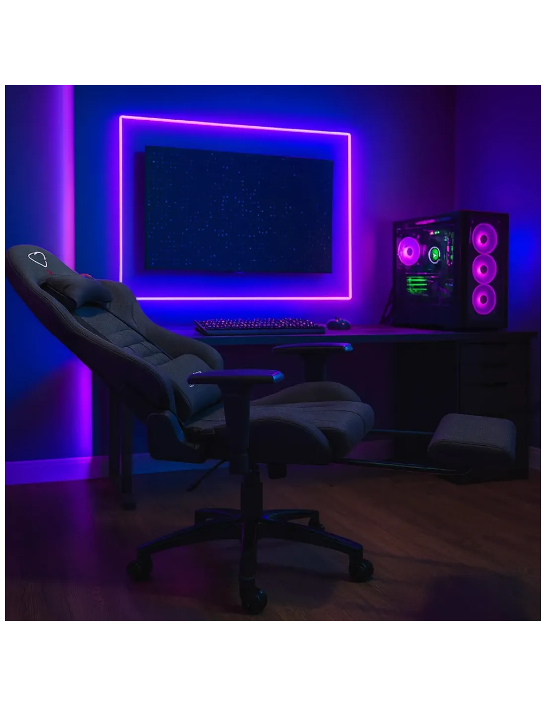 SILLA GAMING FURGLE COLOR GRIS OSCURO