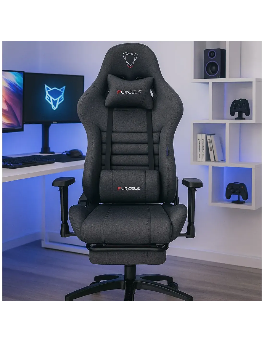 SILLA GAMING FURGLE COLOR GRIS OSCURO