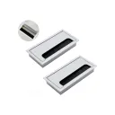 PASACABLES  COLOR SILVER 160MLM*80MLM RECTANGULAR
