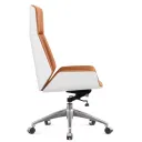 SILLON MONACO ALTO EN  NARANJA CON ESPALDAR BLANCO