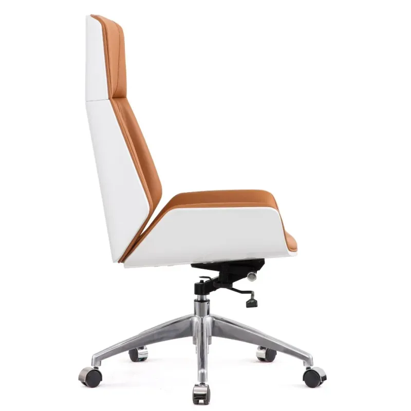 SILLON MONACO ALTO EN  NARANJA CON ESPALDAR BLANCO