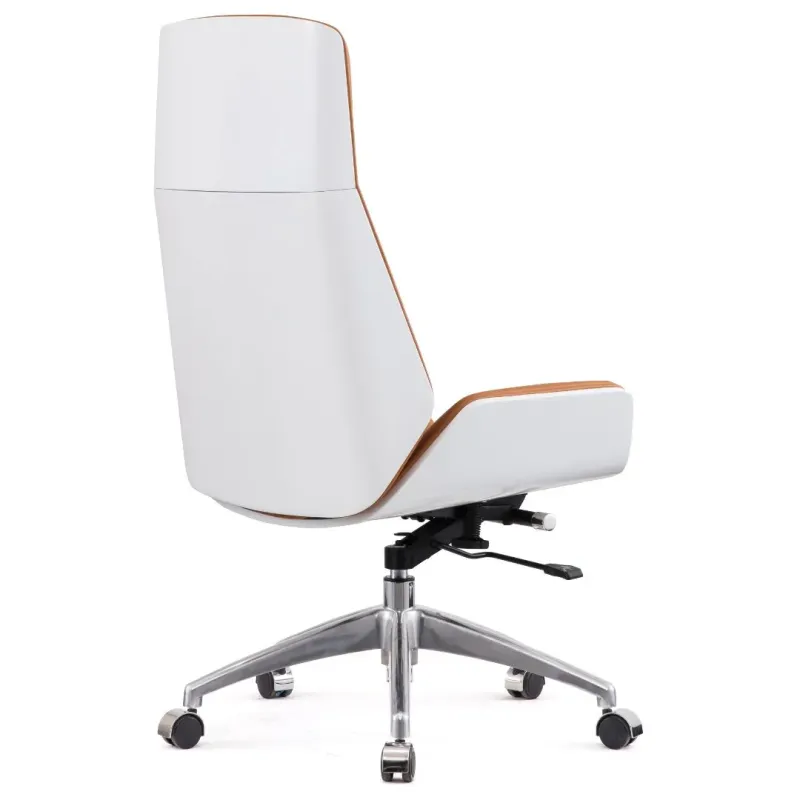 SILLON MONACO ALTO EN  NARANJA CON ESPALDAR BLANCO