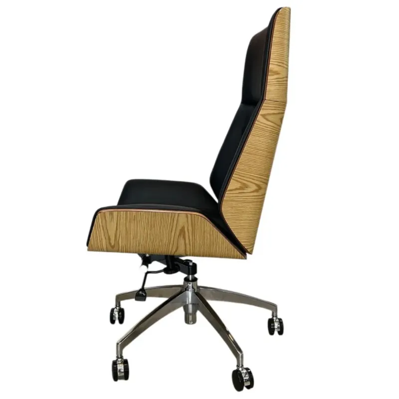 SILLON MONACO ALTO EN TAPIZ DE CUERINA NEGRA CON ESPALDAR DUNA