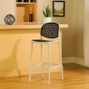 SILLA BAR LAYA CUERPO BLANCO Y ESPALDAR GRIS
