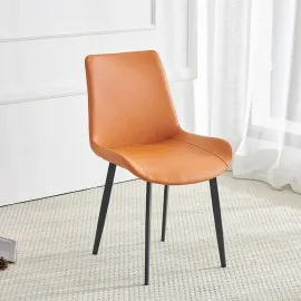 SILLA GABI FIJA EN COLOR NARANJA 2