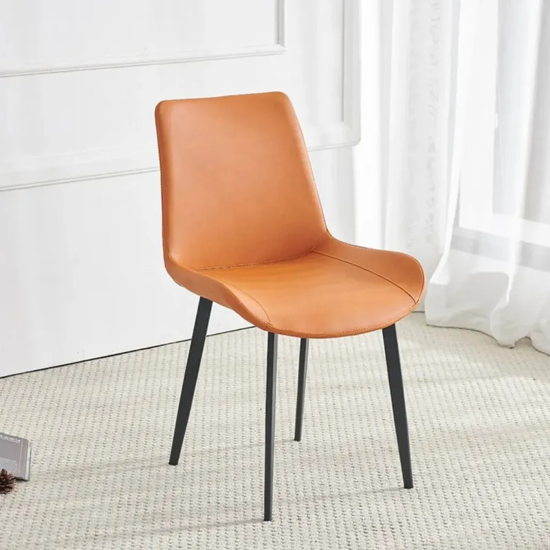 SILLA GABI FIJA EN COLOR NARANJA