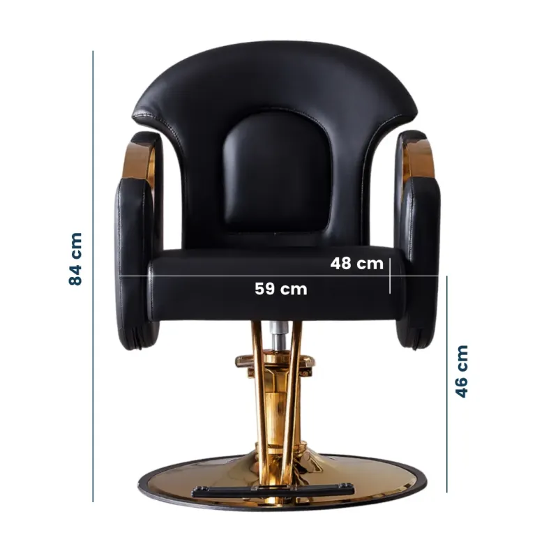 SILLON PELUQUERO NAYELI NEGRO