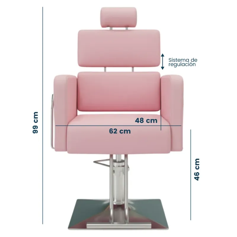 SILLON BARBERO NORMA COLOR ROSADO