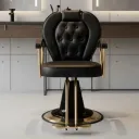 SILLA PELUQUERO VIENA COLOR NEGRO