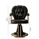 SILLA PELUQUERO VIENA COLOR NEGRO