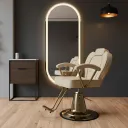 SILLA PELUQUERO VIENA COLOR BEIGE