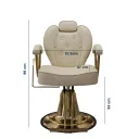 SILLA PELUQUERO VIENA COLOR BEIGE