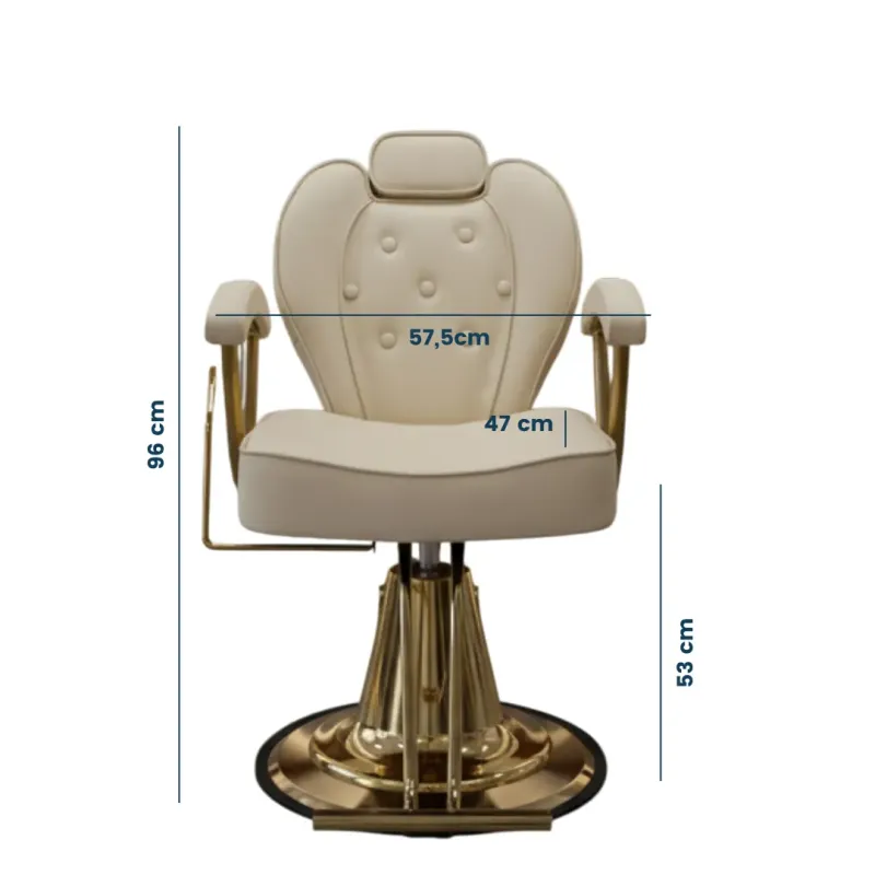 SILLA PELUQUERO VIENA COLOR BEIGE