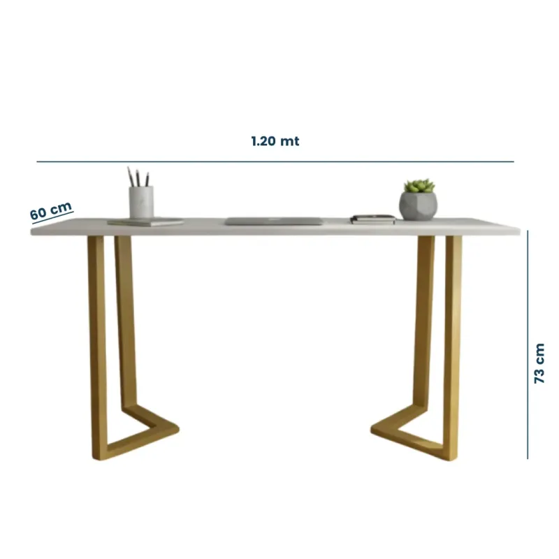 MESA CON ESTRUCTURA TRIANGULAR
