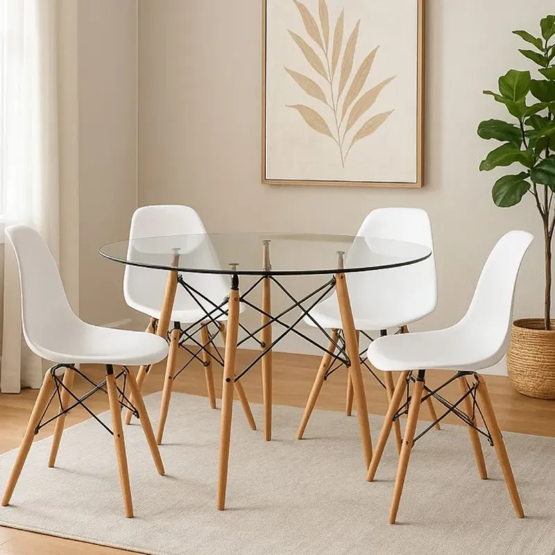 SILLA VISITA EAMES SLIM COLOR BLANCO