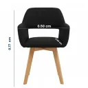 SILLA VISITA MARTINI COLOR NEGRO