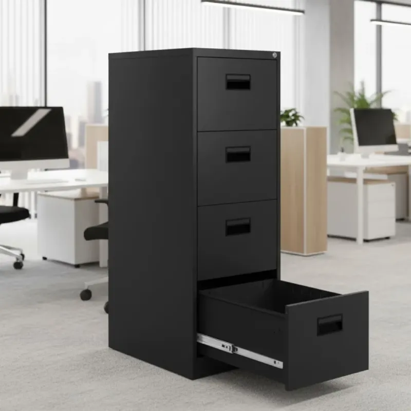 ARCHIVADOR METALICO FELIX 4 GAVETAS NEGRO