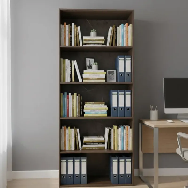 BIBLIOTECA MADERA BILBAO ABIERTA 80CM