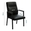 SILLA VISITA MARA COLOR NEGRO