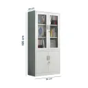 LIBRERO METALICO LAUTARO COLOR BLANCO