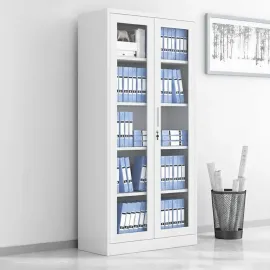 LIBRERO METALICO LAUTARO COLOR BLANCO