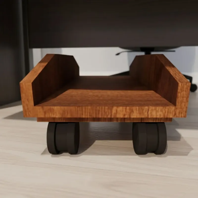 PORTA CPU RODANTE DE MADERA