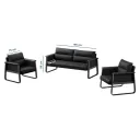 SET DE SOFAS FRANCIA NEGRO