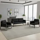 SET DE SOFAS FRANCIA NEGRO
