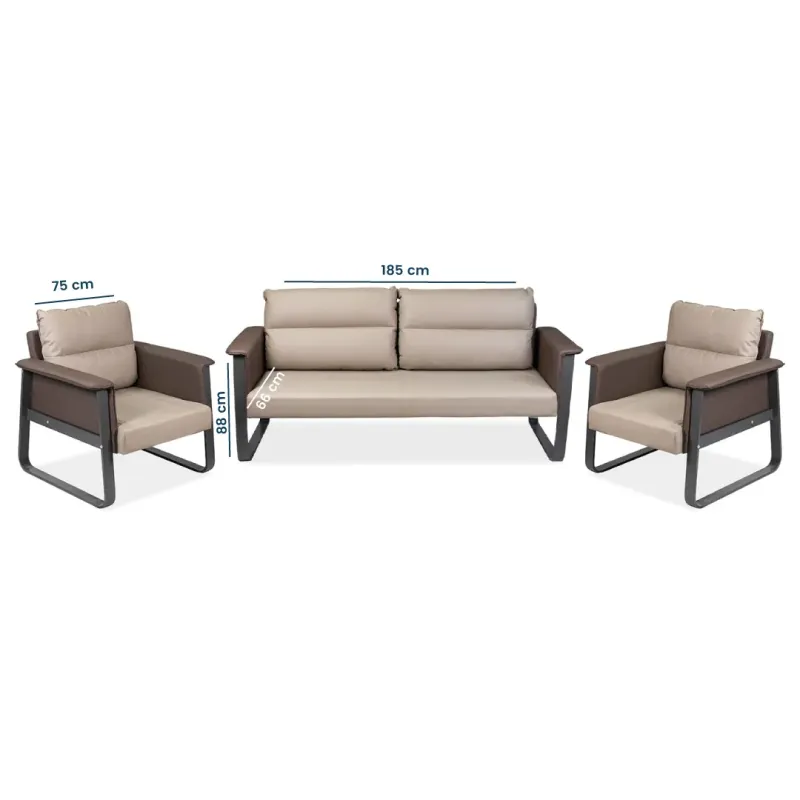 SET SOFA FRANCIA COLOR BEIGE