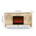 CREDENSA PANDORA PRO 175CM COLOR CREMA