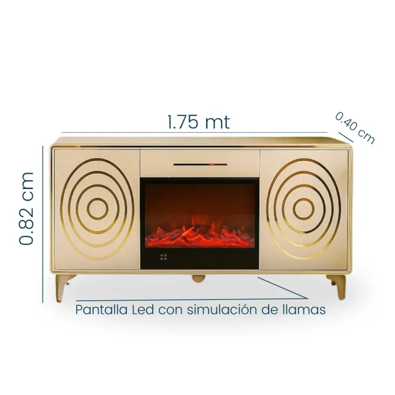 CREDENSA PANDORA PRO 175CM COLOR CREMA