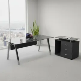 ESCRITORIO AMALIA GRIS OSCURO 2