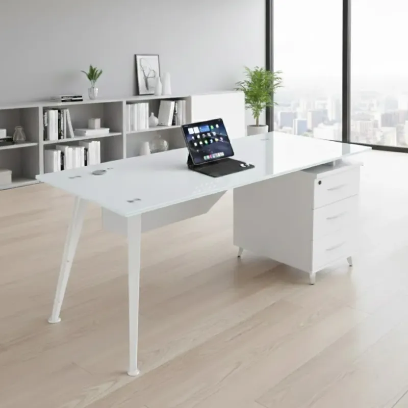 ESCRITORIO OFICINA ALEXA BLANCO 120CM