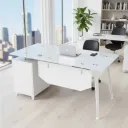 ESCRITORIO OFICINA ALEXA BLANCO 120CM