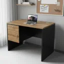 ESCRITORIO OFICINA SARA CAFE/NEGRO 120CM