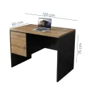 ESCRITORIO OFICINA SARA CAFE/NEGRO 120CM