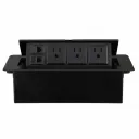 TOMA CORRIENTE TIPO PUSH RG45 COLOR NEGRO