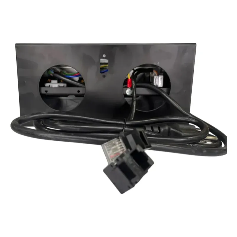 TOMA CORRIENTE TIPO PUSH RG45 COLOR NEGRO