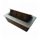 TOMACORRIENTE TIPO PUSH COLOR GRIS