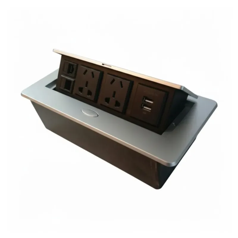 TOMACORRIENTE TIPO PUSH COLOR GRIS