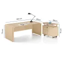 ESCRITORIO OFICINA LETICIA VIDRIO CAFE