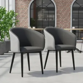 SILLA VISITA MARSELLA GRIS CLARO /GRIS OSCURO 2