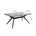 MESA RESTAURANT VIRGINIA COLOR GRIS